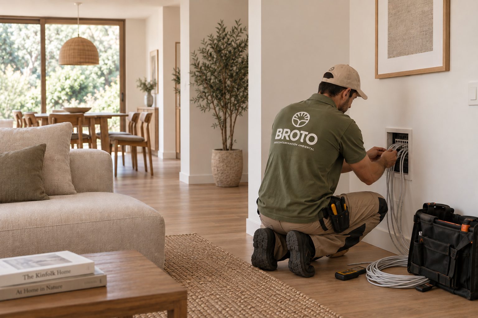 Instalación de cableado Ethernet en una vivienda